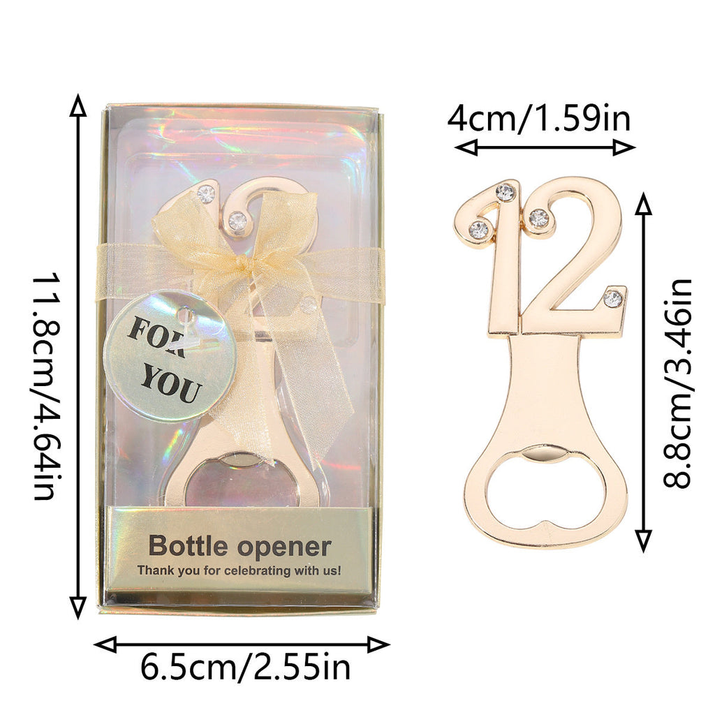 Milestone Number Bottle Opener Party Favor - Image 21