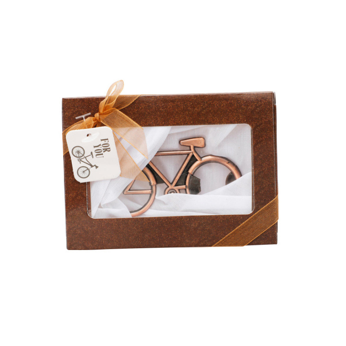 Antique Copper Bicycle Bottle Opener Party Favor - Image 9