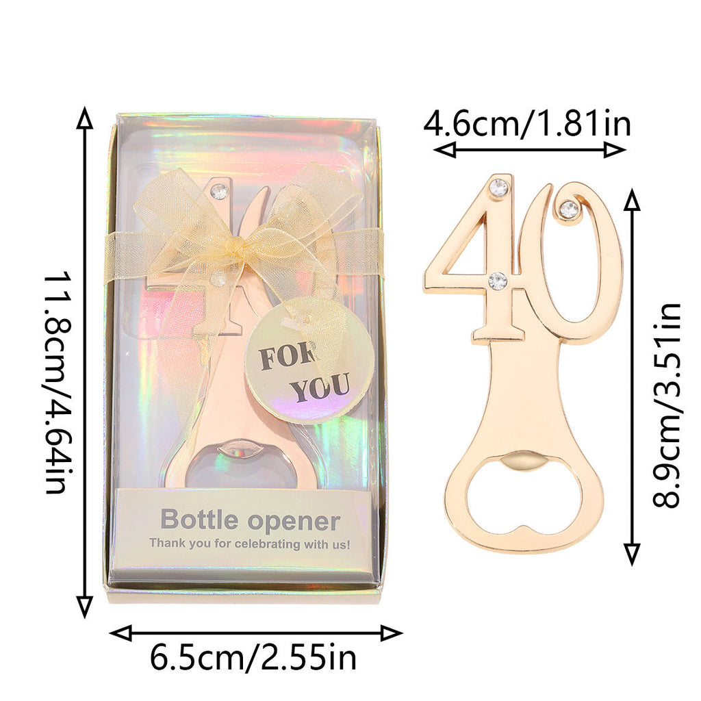 Milestone Number Bottle Opener Party Favor - Image 12