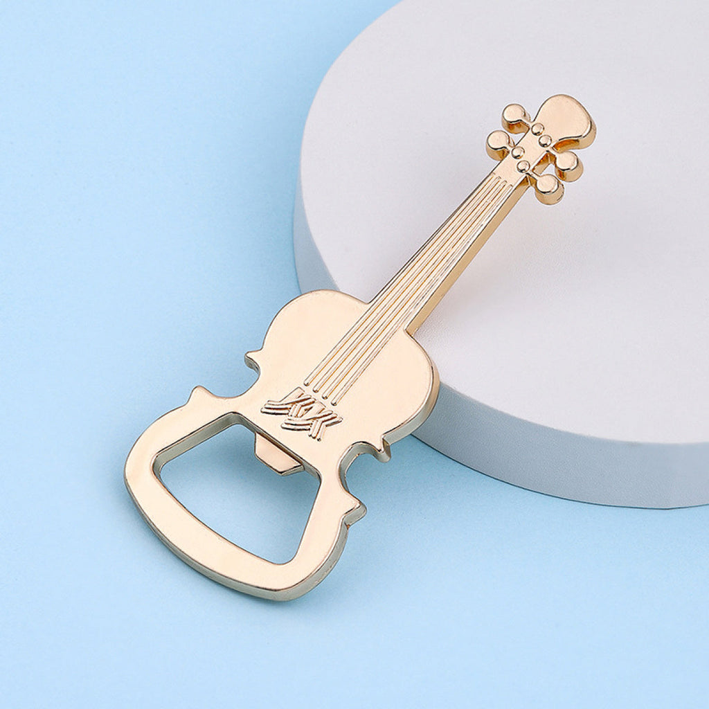 Gold Violin Bottle Opener Party Favor - Image 7