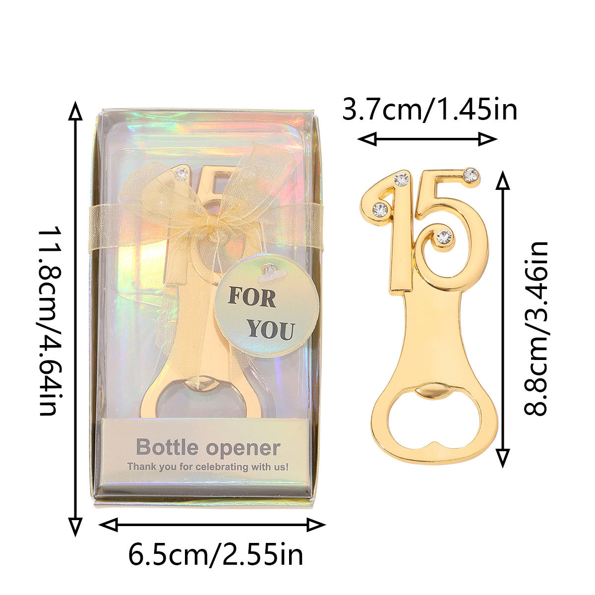 Milestone Number Bottle Opener Party Favor - Image 20