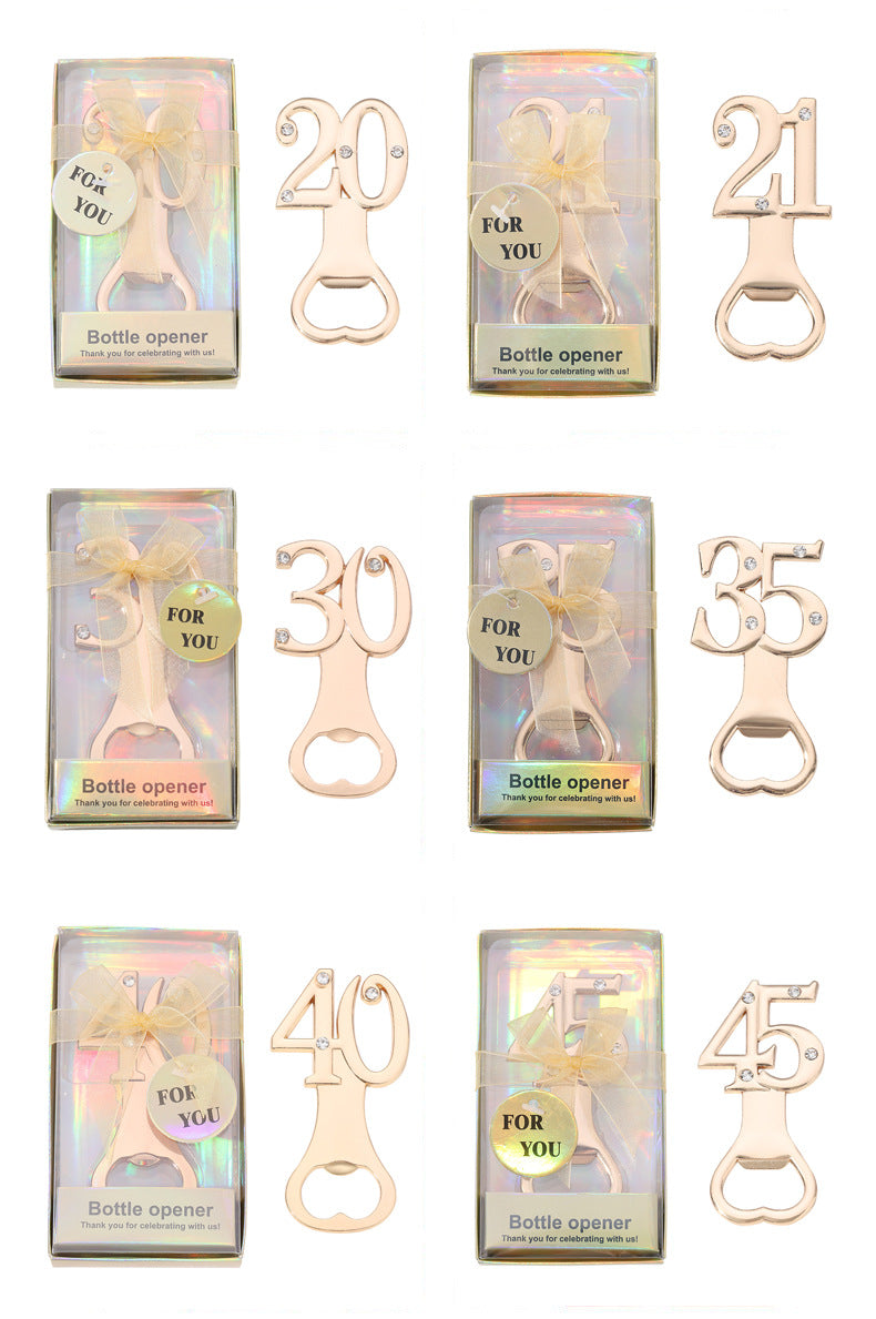 Milestone Number Bottle Opener Party Favor - Image 23