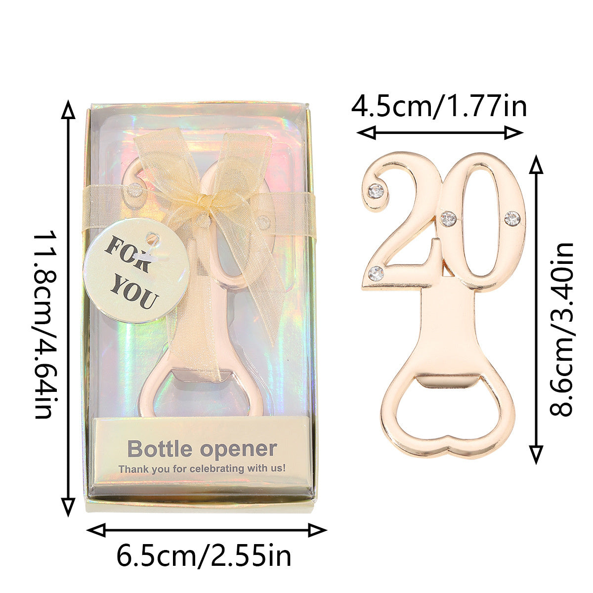 Milestone Number Bottle Opener Party Favor - Image 17