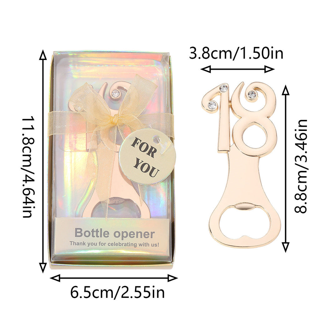 Milestone Number Bottle Opener Party Favor - Image 18