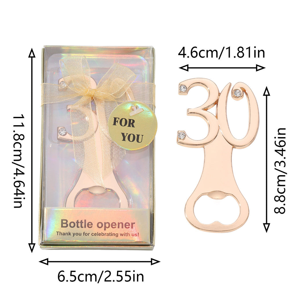 Milestone Number Bottle Opener Party Favor - Image 14