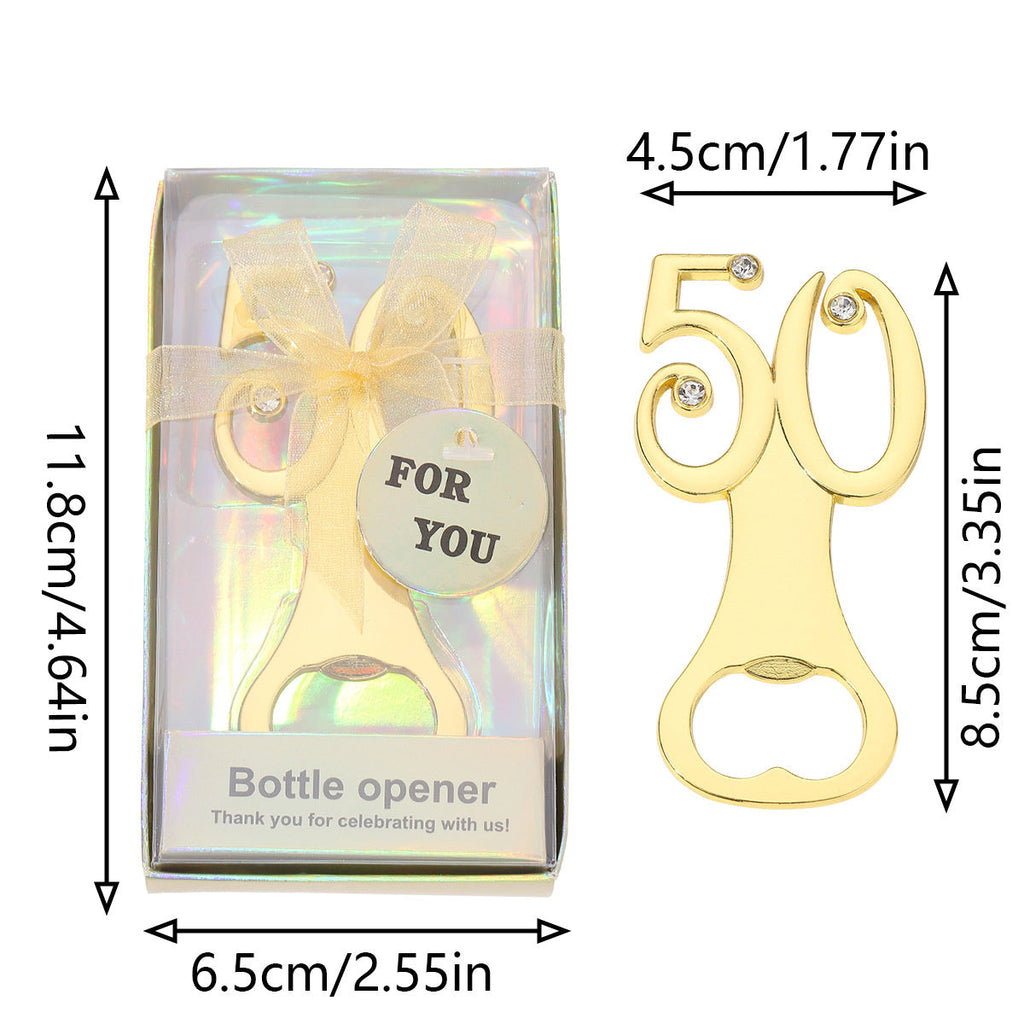 Milestone Number Bottle Opener Party Favor - Image 10