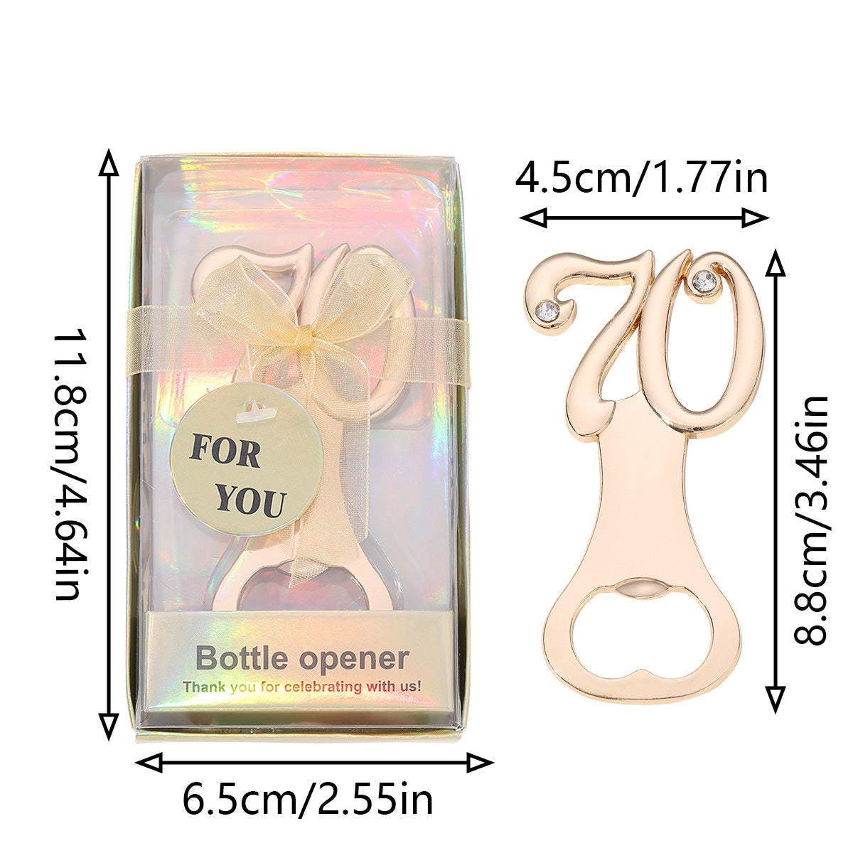 Milestone Number Bottle Opener Party Favor - Image 6