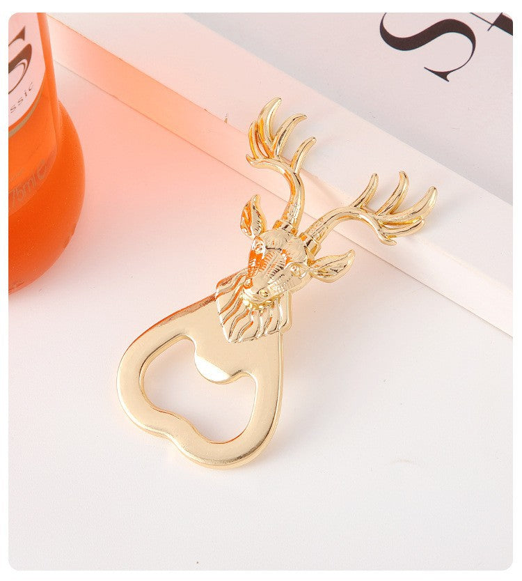 Gold Deer Head Bottle Opener Party Favor - Image 9