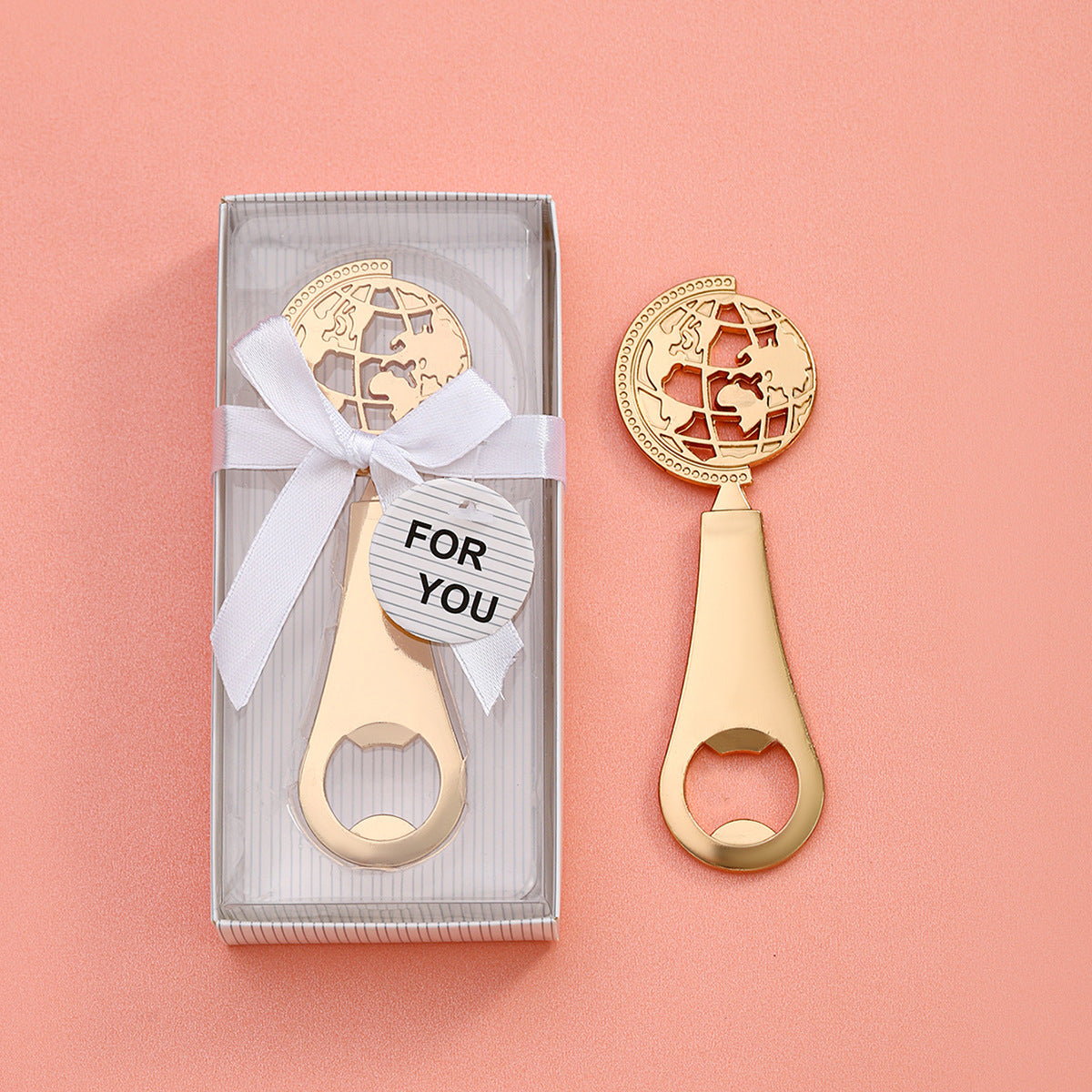 Gold Globe Bottle Opener Party Favor - Image 6