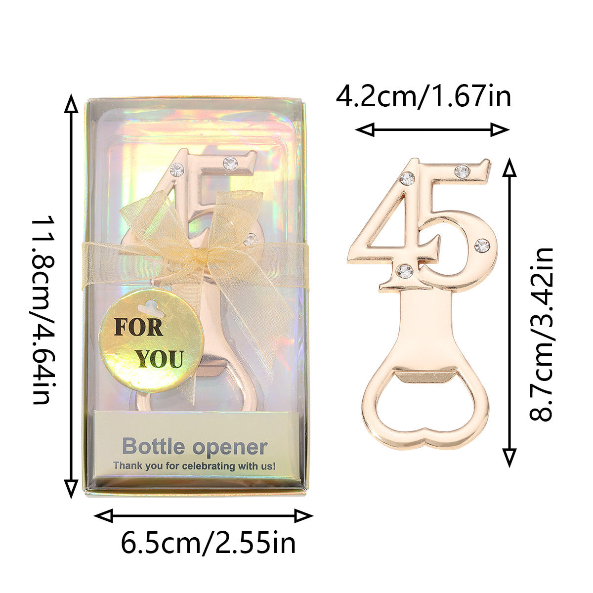 Milestone Number Bottle Opener Party Favor - Image 11