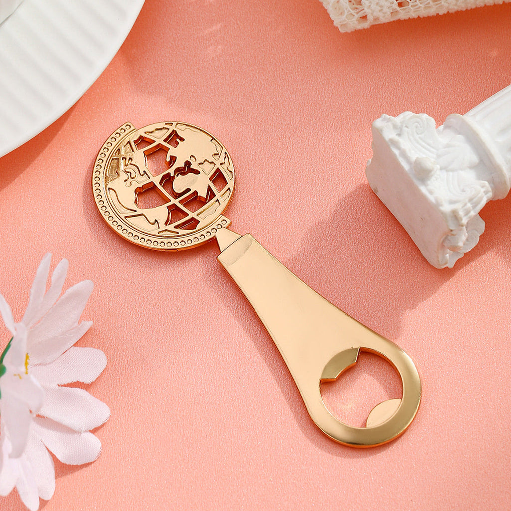 Gold Globe Bottle Opener Party Favor - Image 4