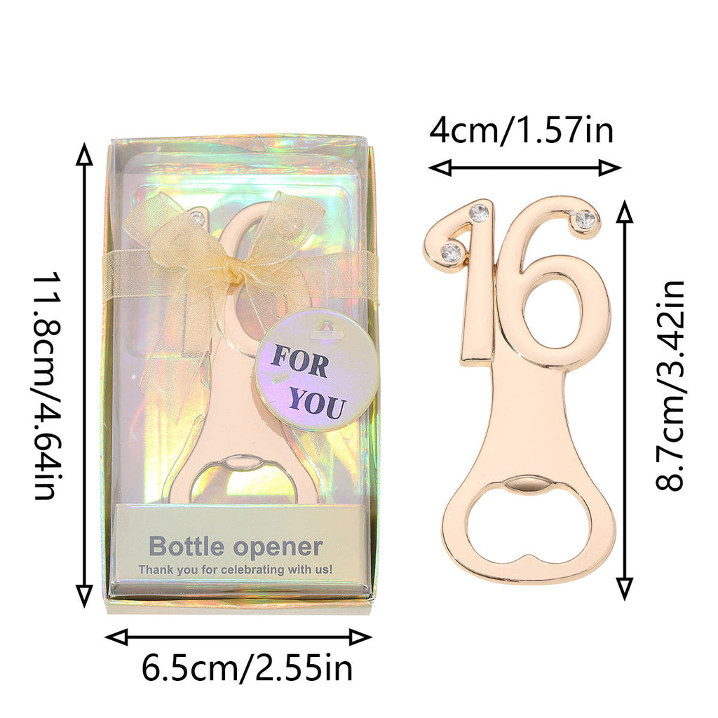 Milestone Number Bottle Opener Party Favor - Image 19