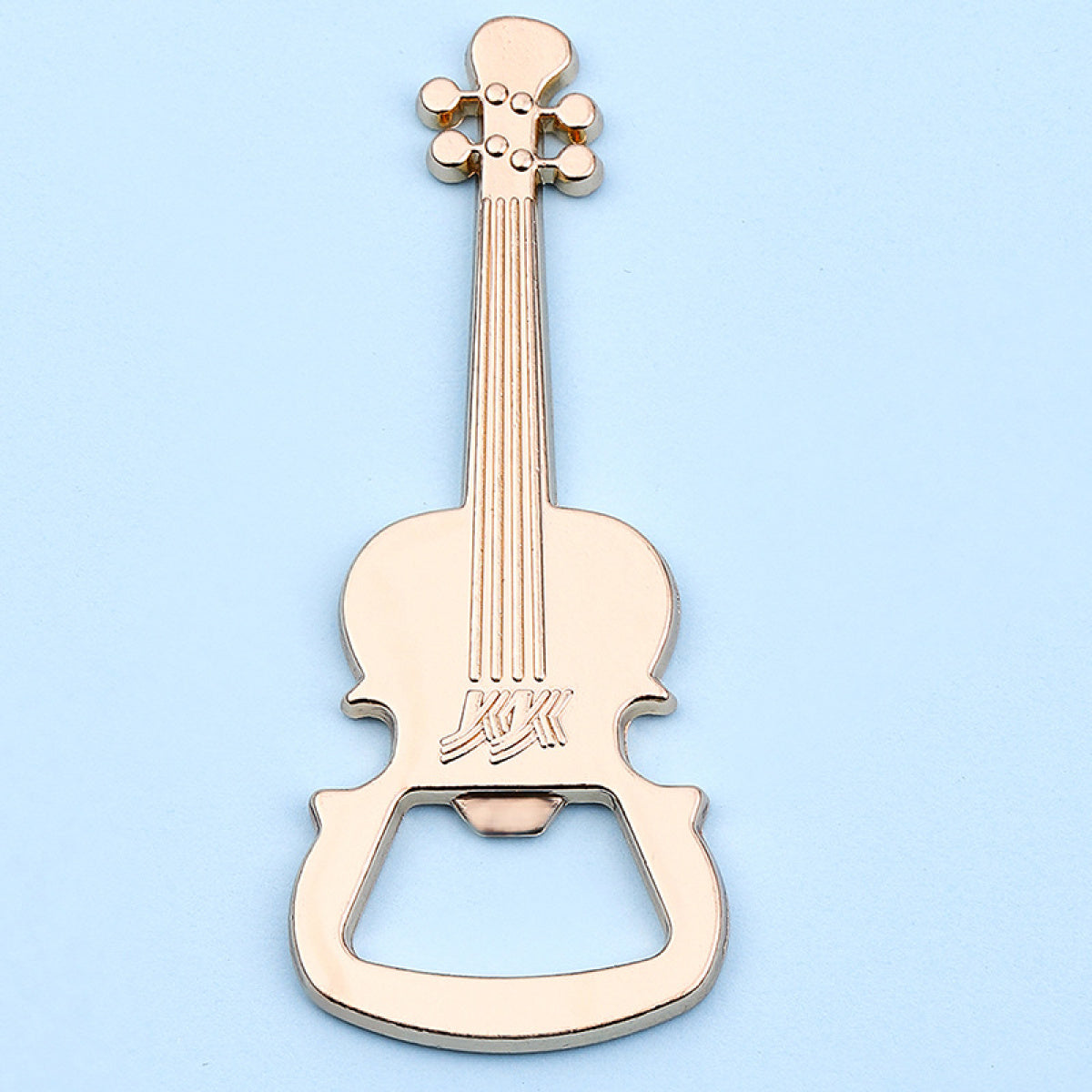 Gold Violin Bottle Opener Party Favor - Image 3