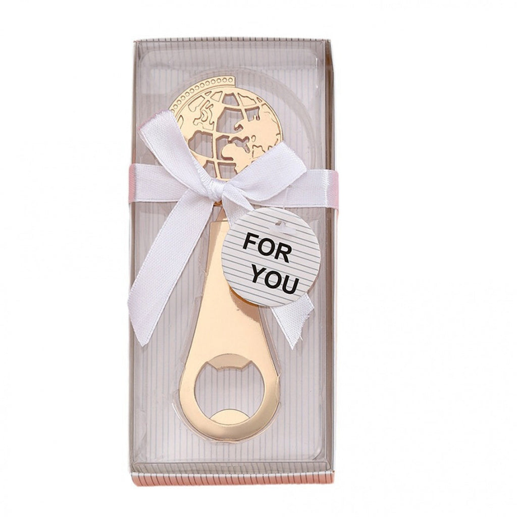 Gold Globe Bottle Opener Party Favor - Image 5