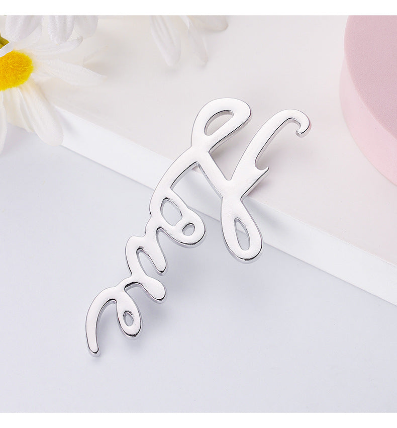 Silver Love Script Bottle Opener - Image 6