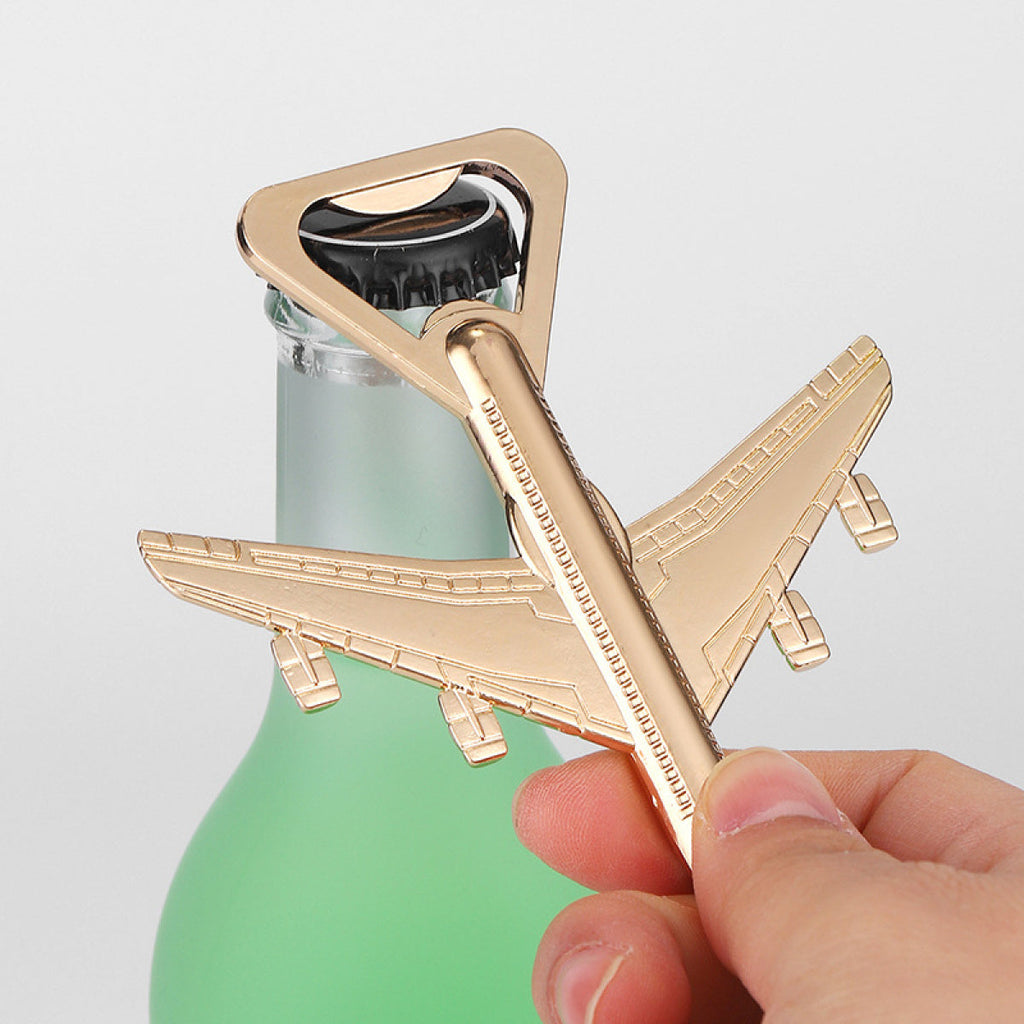 Gold Jet Airplane Bottle Opener - Image 2