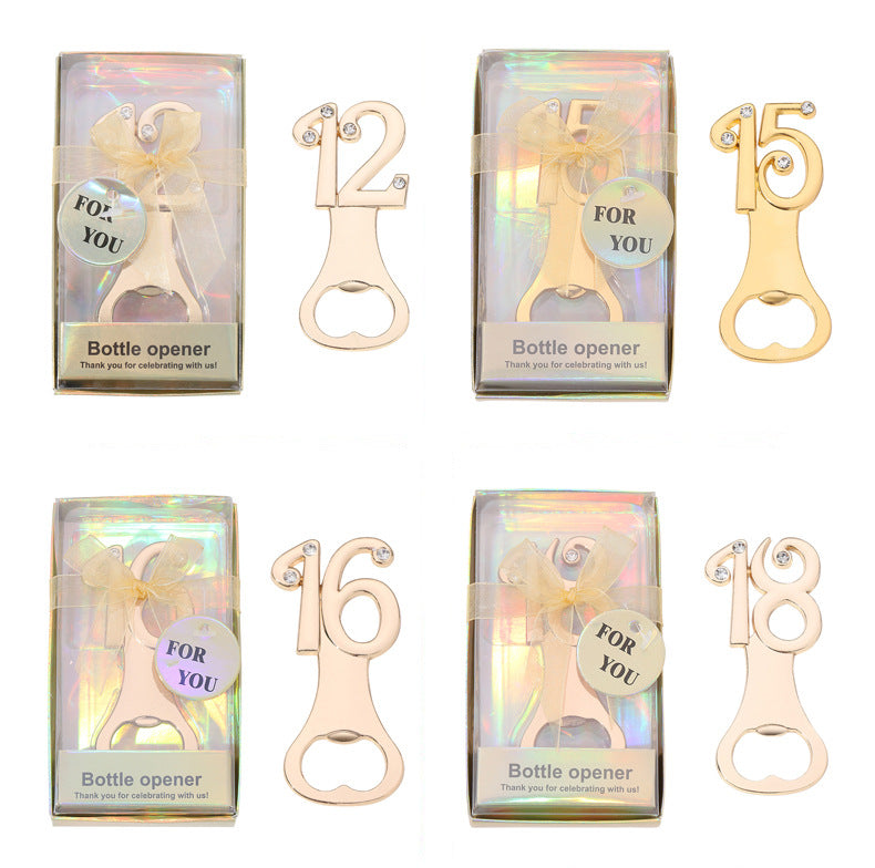 Milestone Number Bottle Opener Party Favor - Image 22