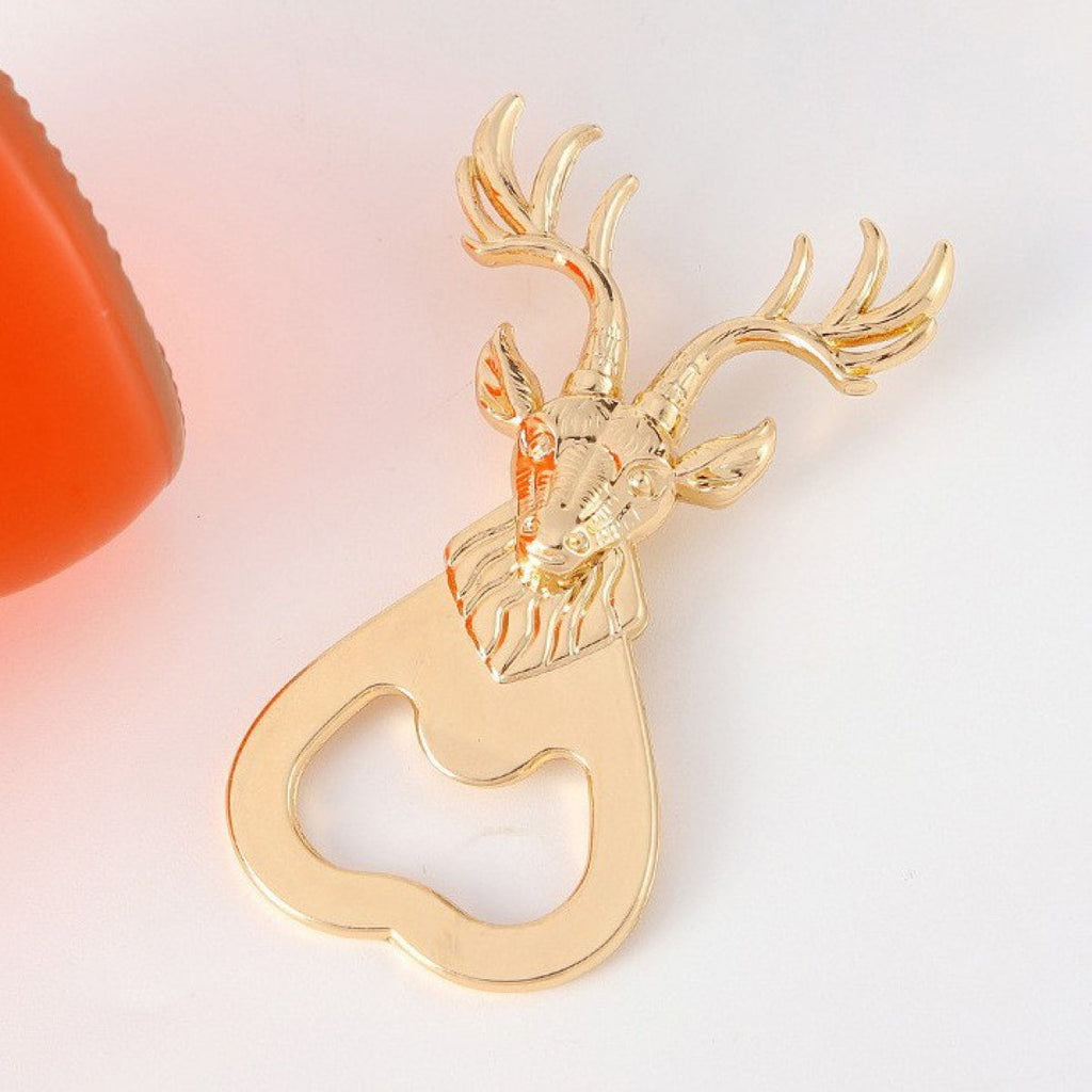 Gold Deer Head Bottle Opener Party Favor - Image 4
