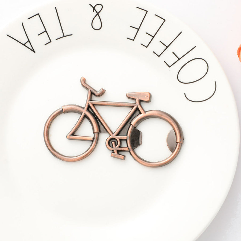 Antique Copper Bicycle Bottle Opener Party Favor - Image 4