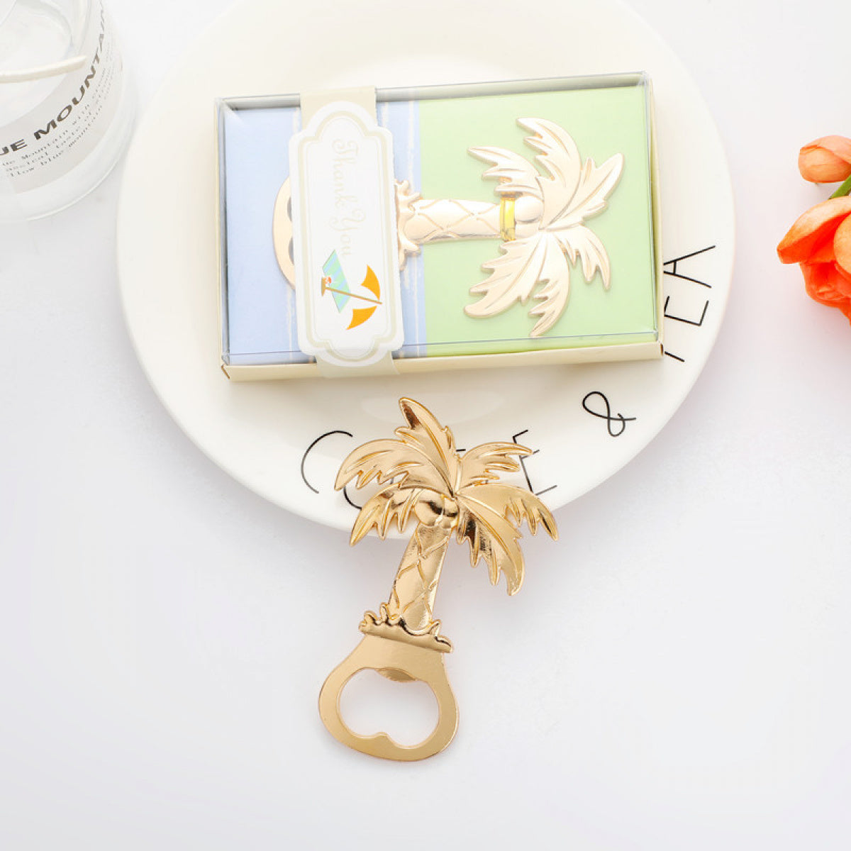 Gold Palm Tree Bottle Opener Party Favor - Image 7