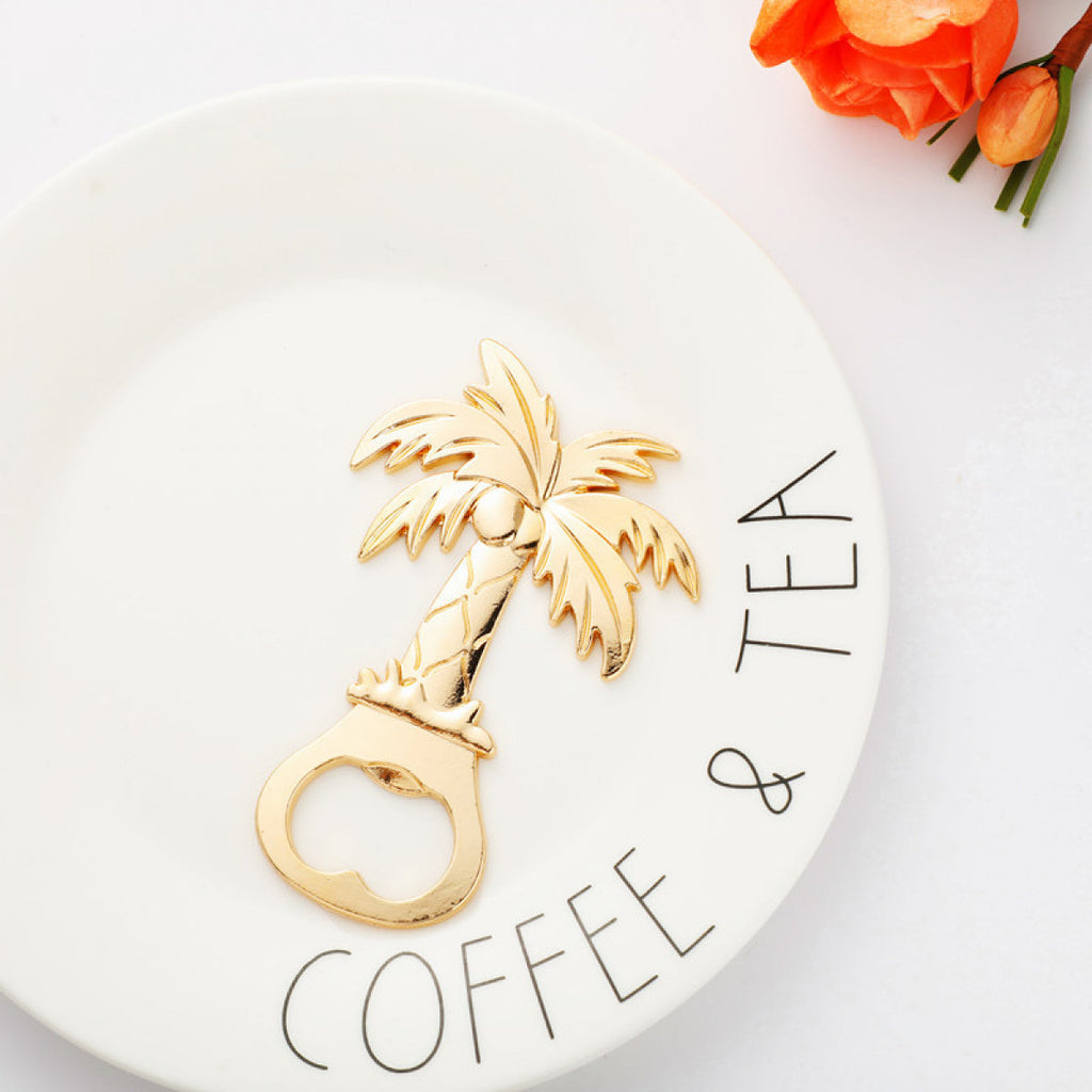 Gold Palm Tree Bottle Opener Party Favor - Image 4