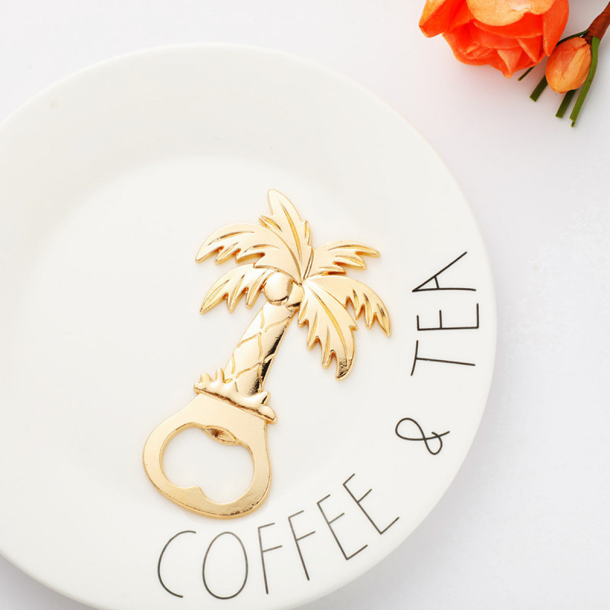 Gold Palm Tree Bottle Opener Party Favor - Image 4
