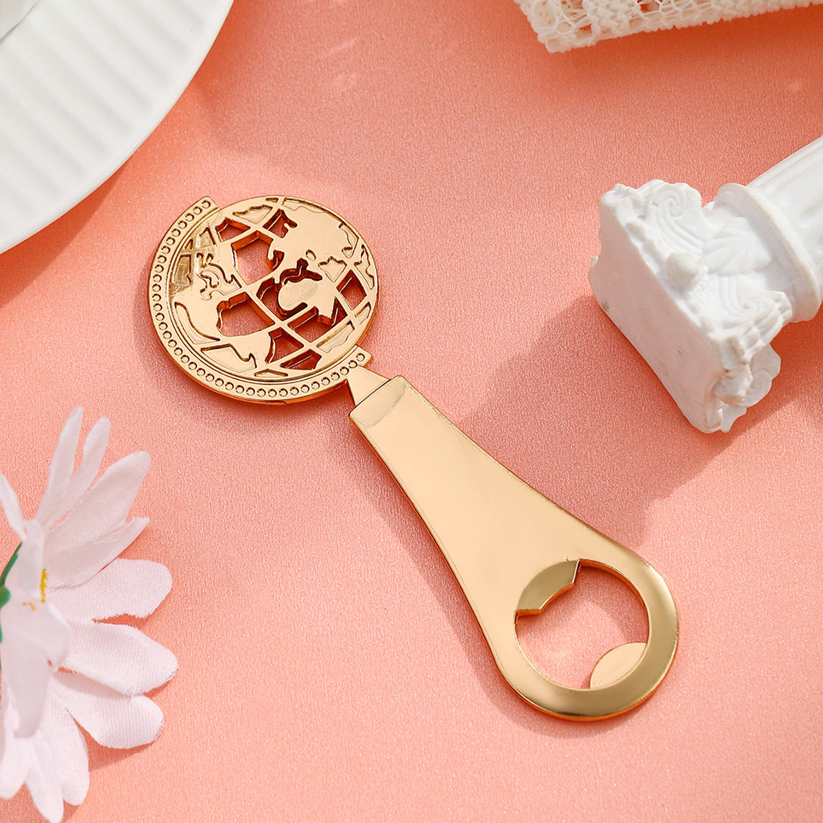 Gold Globe Bottle Opener Party Favor - Image 9