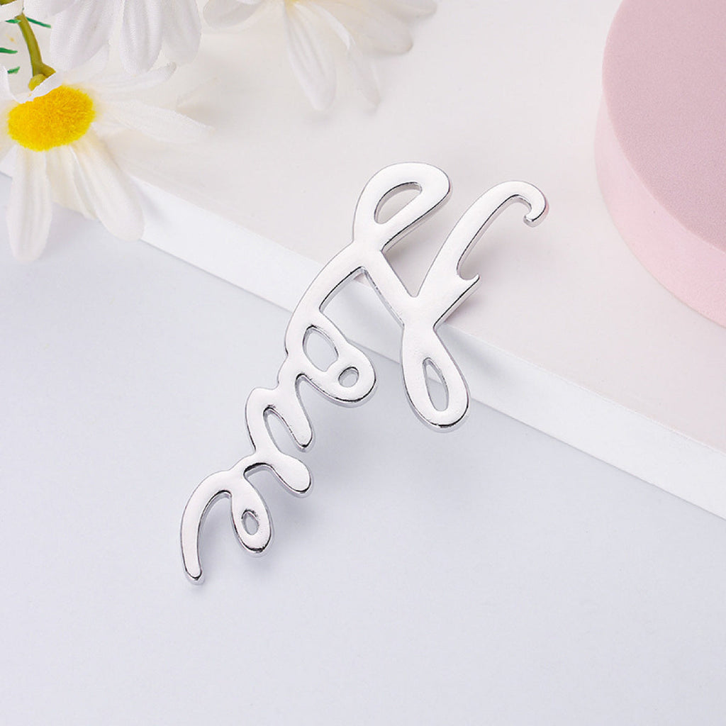 Silver Love Script Bottle Opener - Image 2