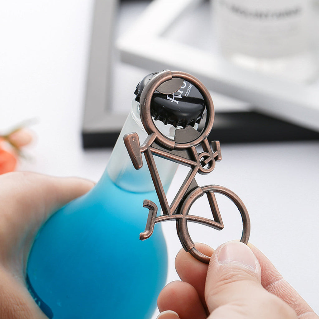 Antique Copper Bicycle Bottle Opener Party Favor - Image 10