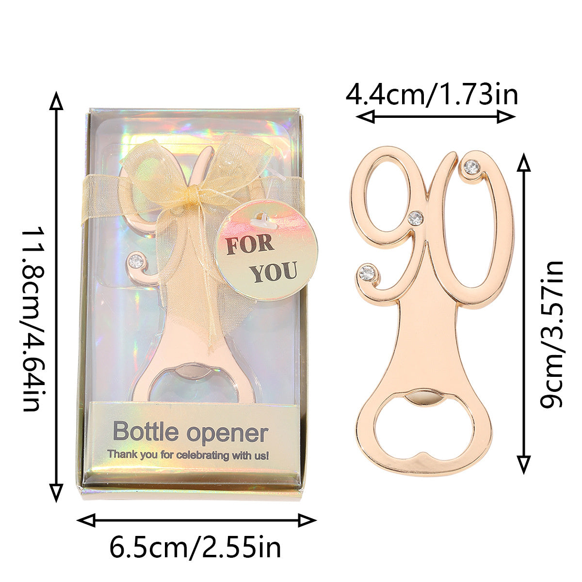 Milestone Number Bottle Opener Party Favor - Image 3
